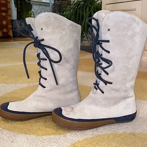 PATAGONIA suede fleece lined flat winter boot 7